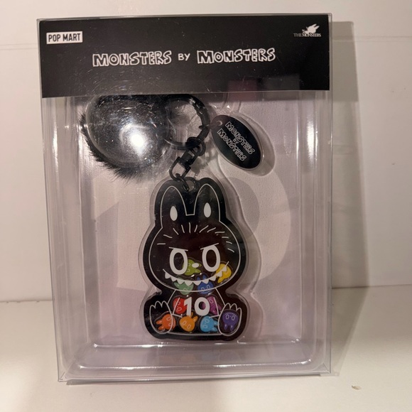 10th Anniversary Labubu Acrylic Shaker Keychain - Picture 3 of 7